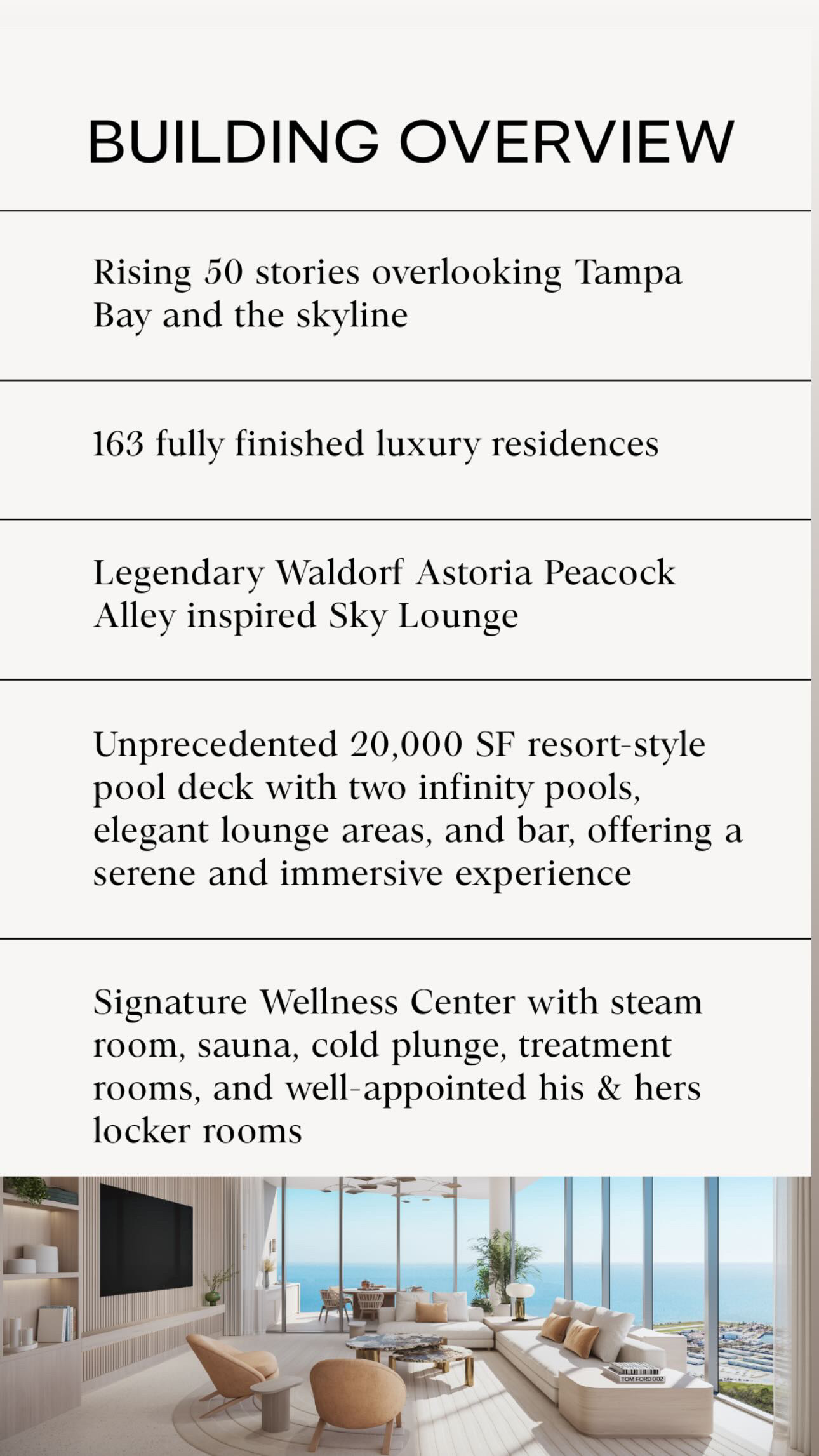Waldorf Astoria Residences St. Petersburg tower overview rendering