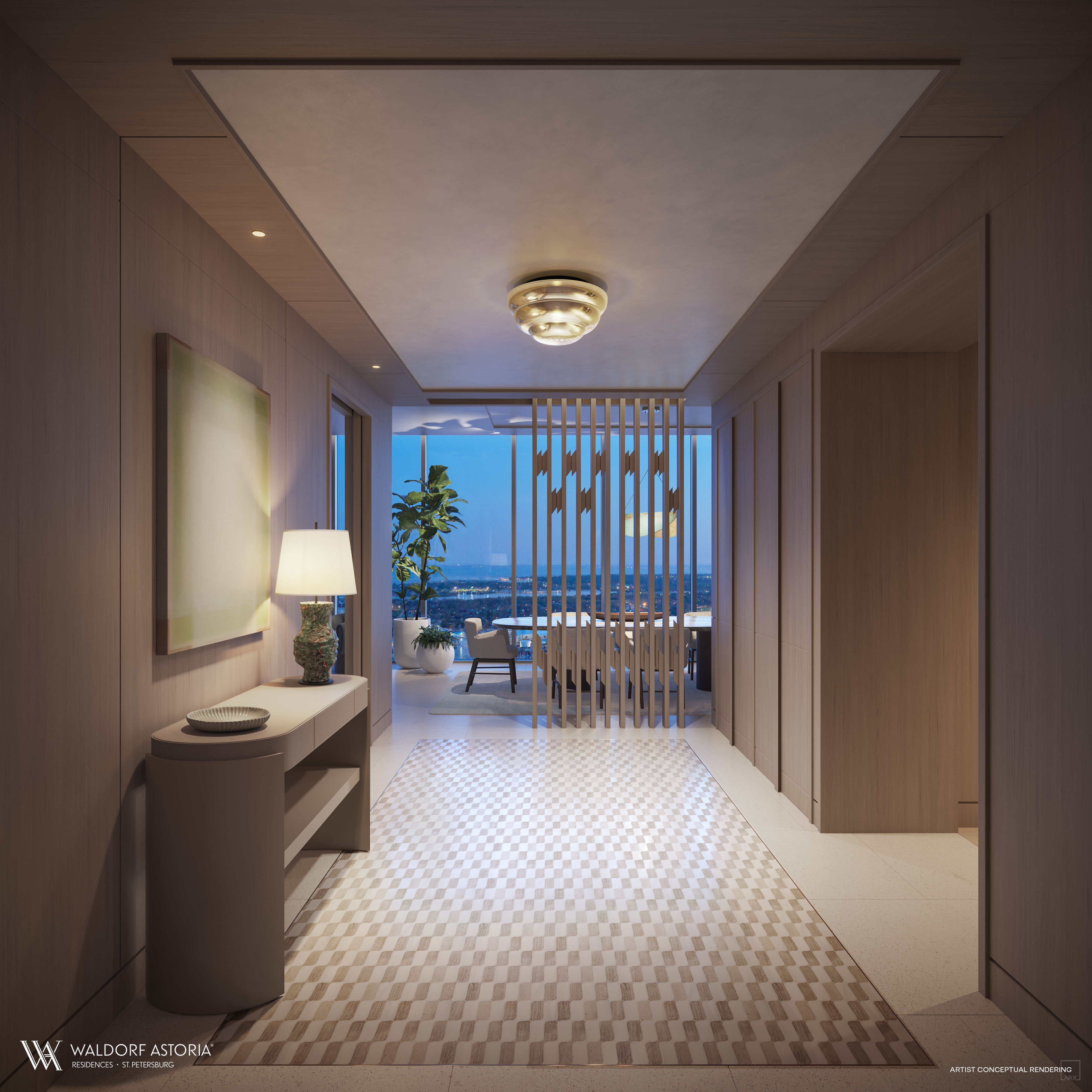 Waldorf Astoria St Petersburg residence foyer