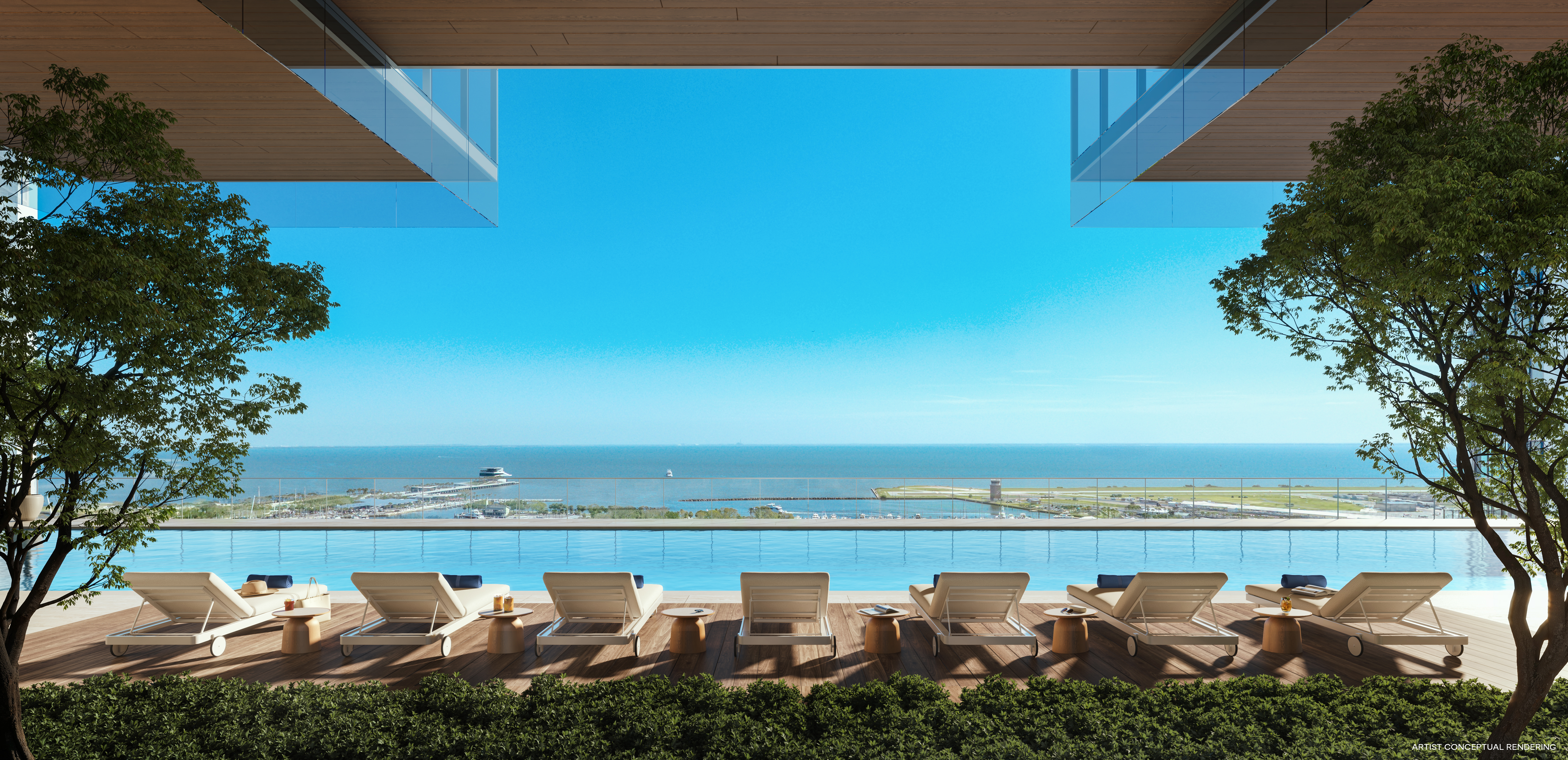 Waldorf Astoria St Petersburg resort pool deck